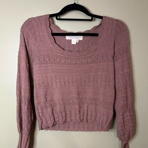 Saltwater Luxe Dusty Rose Knit Sweater
